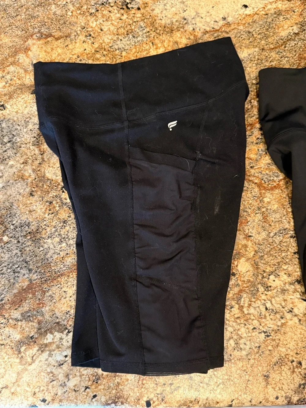 Fabletics Women's Black Athletic Shorts - Pair
